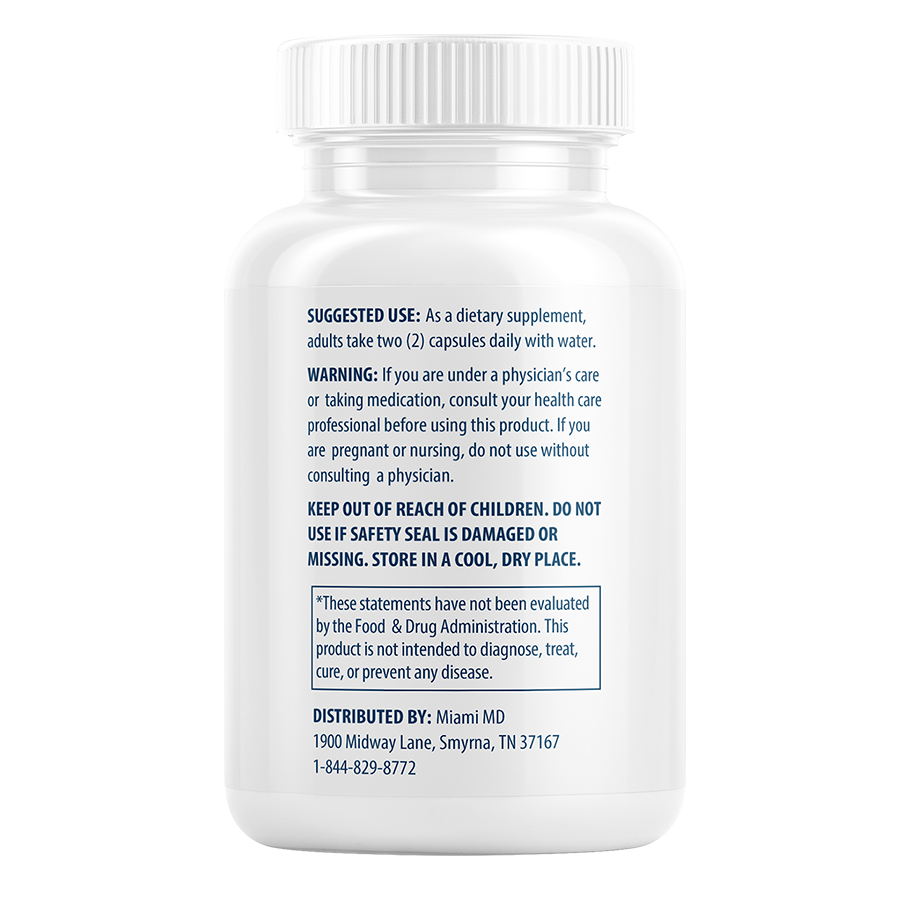 Supplement facts of Total Beauty Matrix